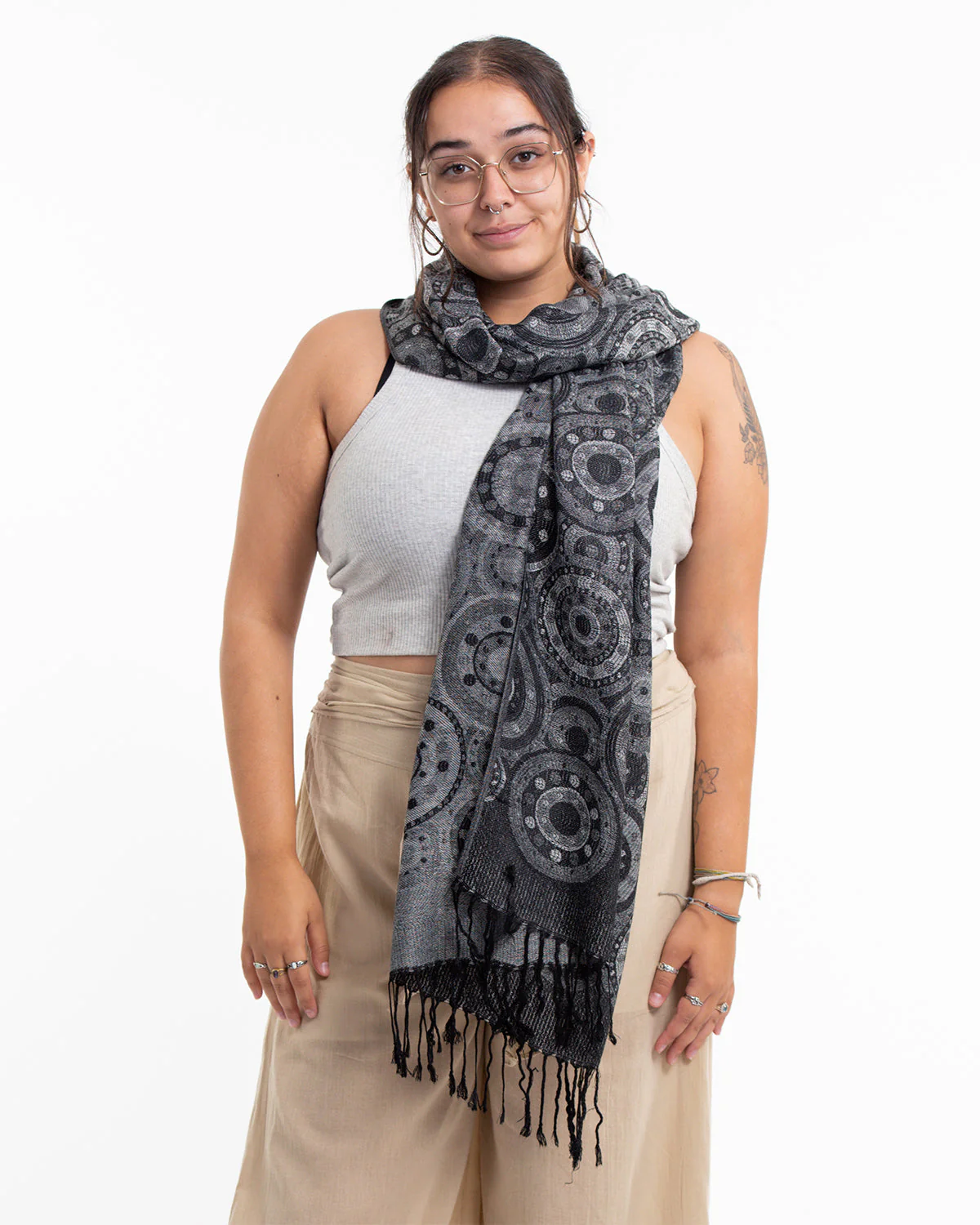 7-Nepal-Mandalas-Pashmina-Shawl-Scarf-in-Black-3.webp Nepal Mandalas Pashmina Shawl Scarf in Black