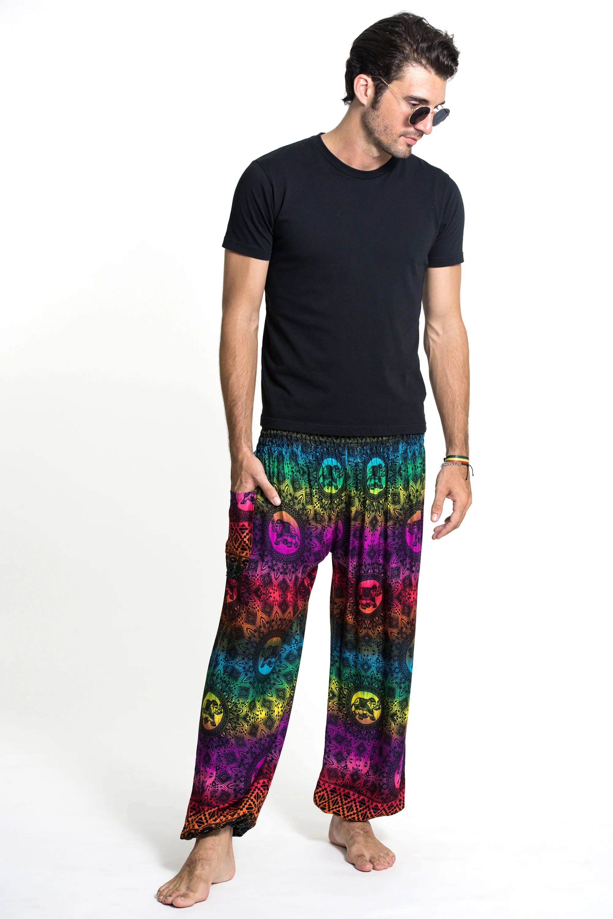 743-Rainbow-Elephant-Men-s-Elephant-Pants-in-Purple-3.webp Rainbow Elephant Men's Elephant Pants in Purple