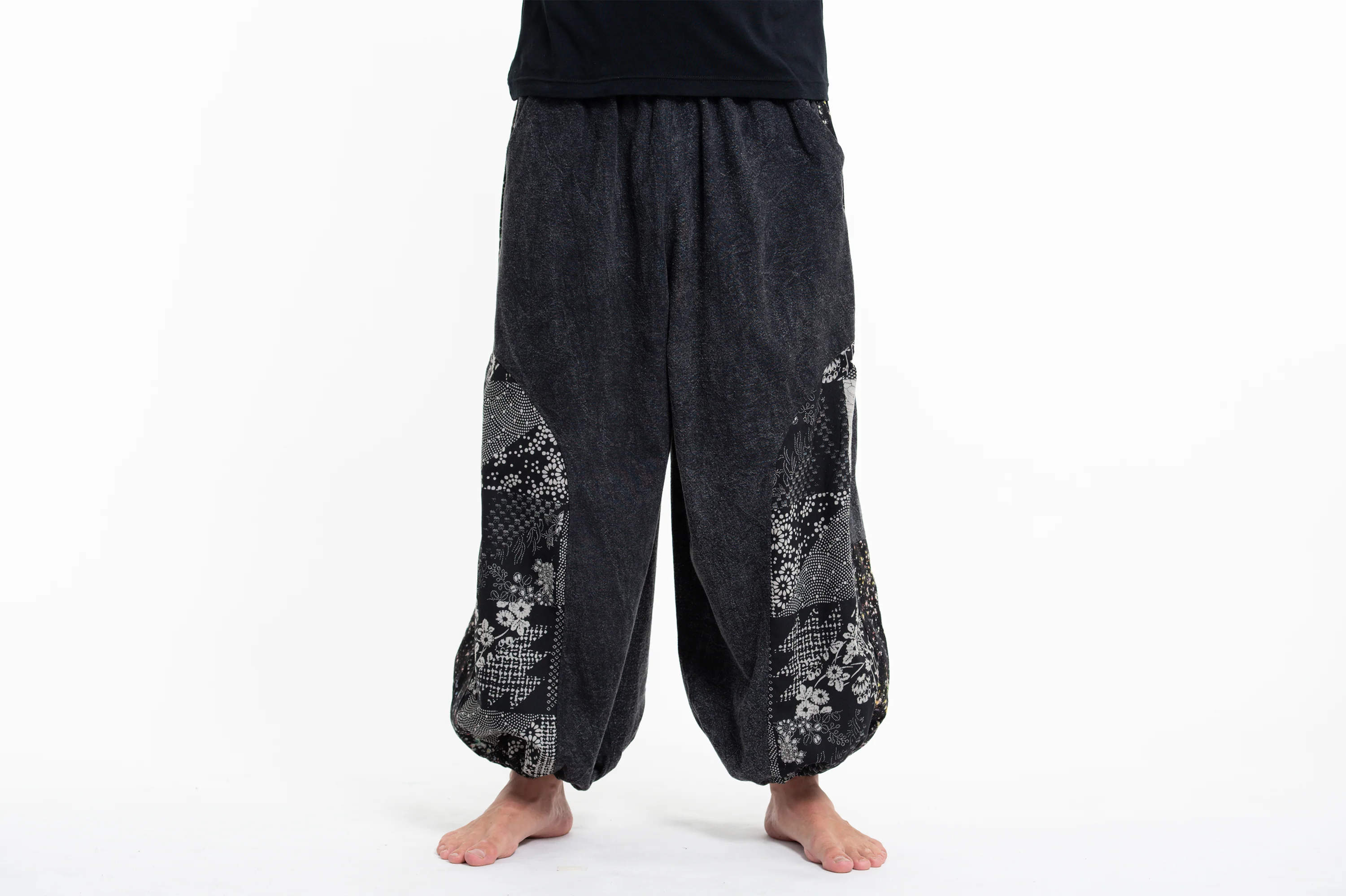 750-Stone-Washed-Patchwork-Men-Unisex-Pants-in-Black-2.webp Stone Washed Patchwork Men Unisex Pants in Black