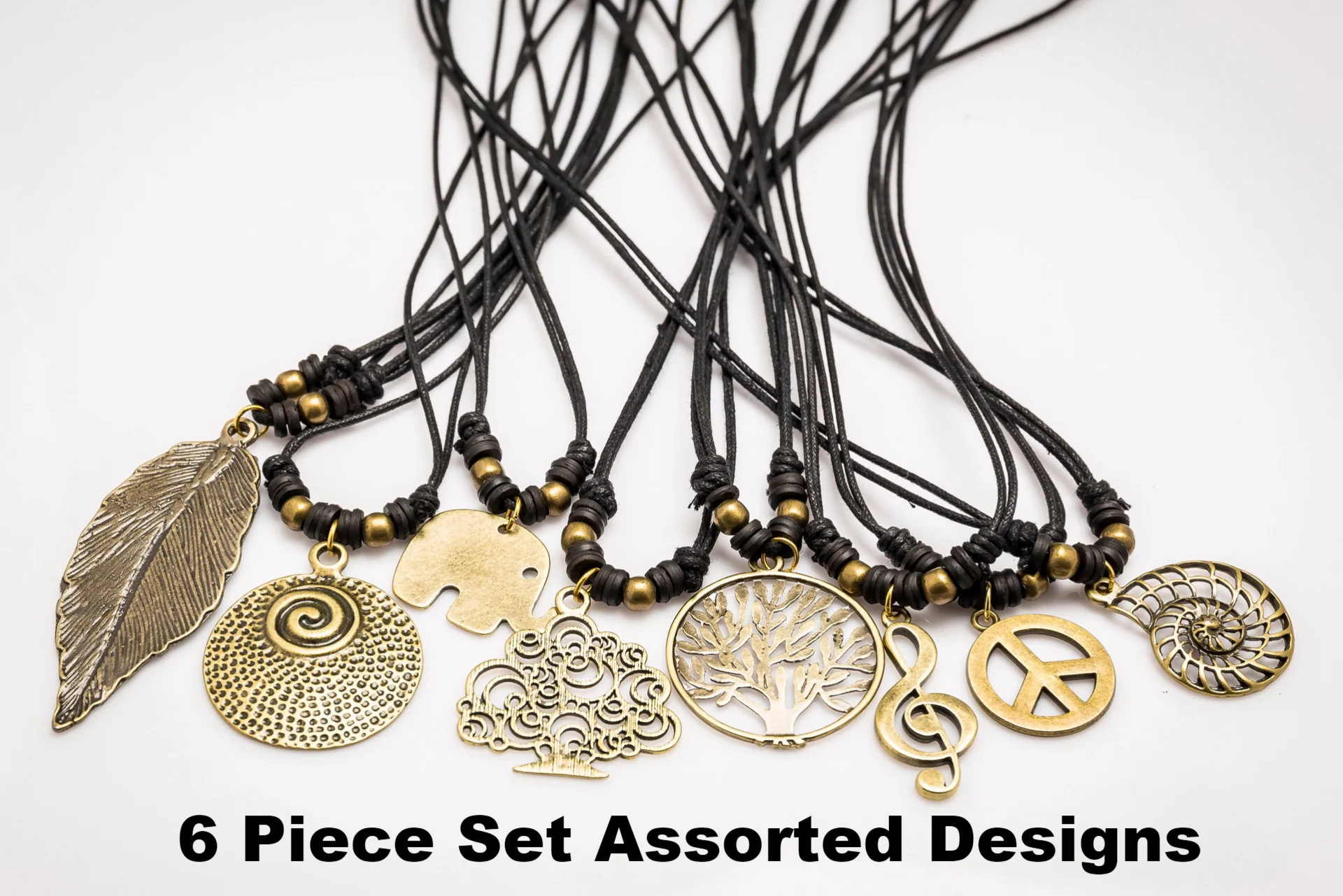 Hand Made Brass Necklace 6 Pcs. PACK