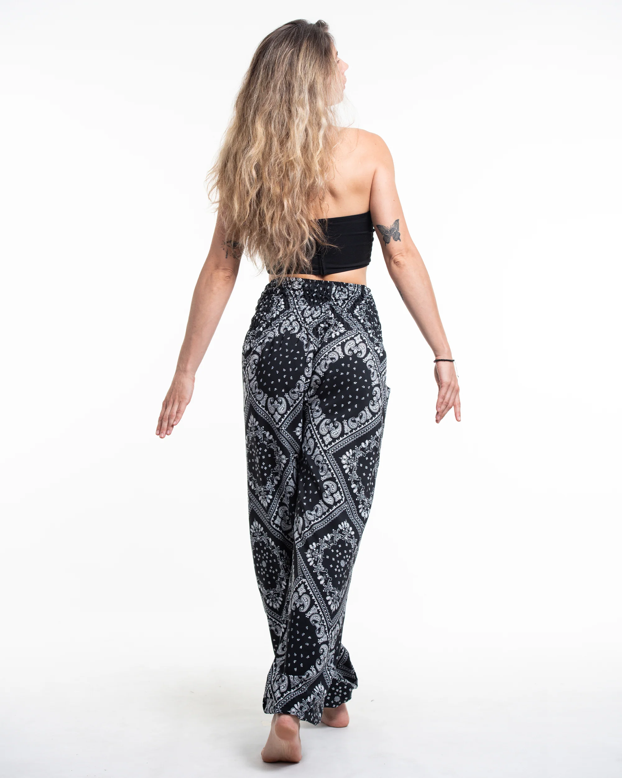 763-Patchwork-Paisley-Tall-Harem-Pants-in-Black-5.webp Patchwork Paisley Tall Harem Pants in Black
