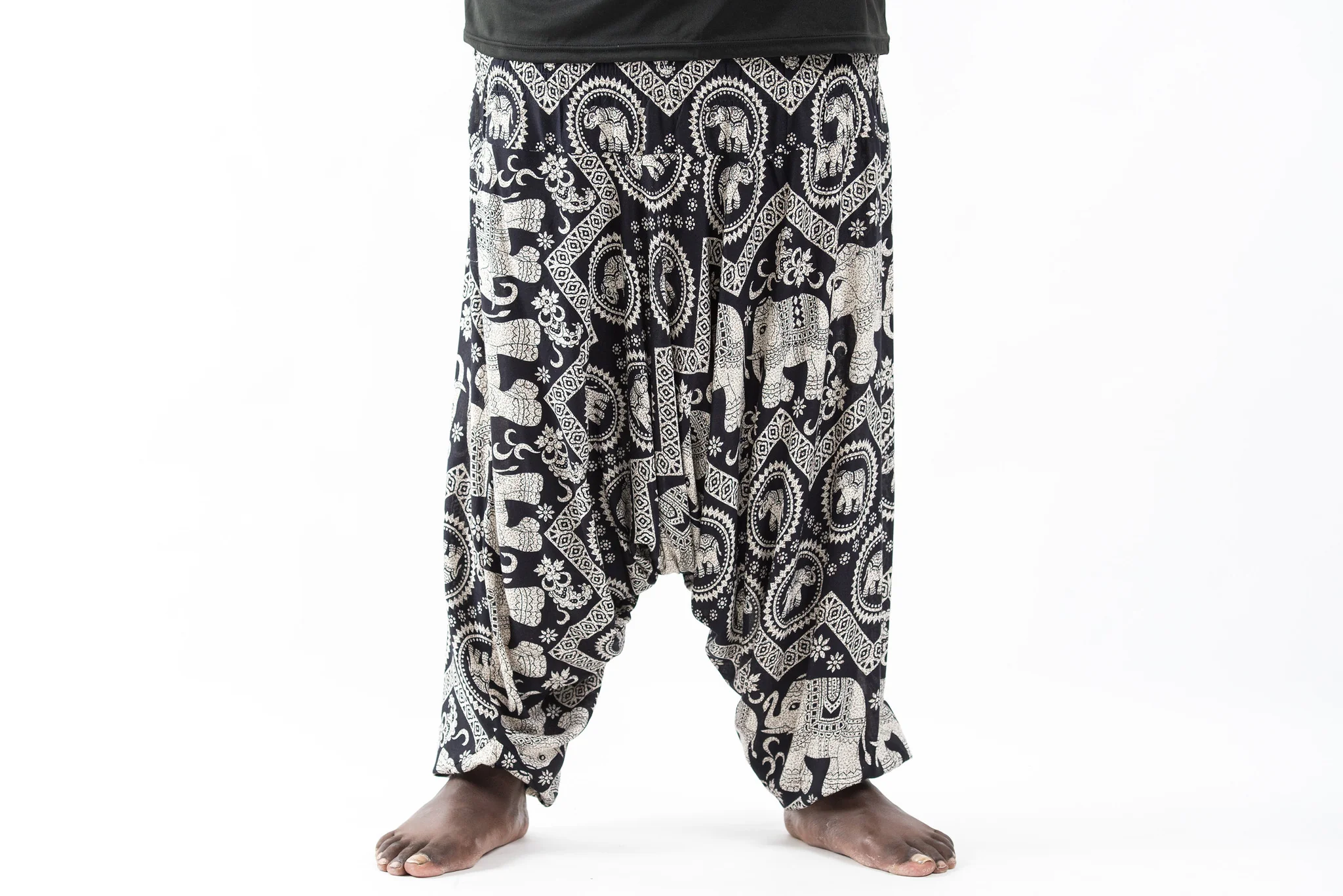 803-Plus-Size-Imperial-Elephant-Drop-Crotch-Men-s-Elephant-Pants-in-Black-2.webp Plus Size Imperial Elephant Drop Crotch Men's Elephant Pants in Black