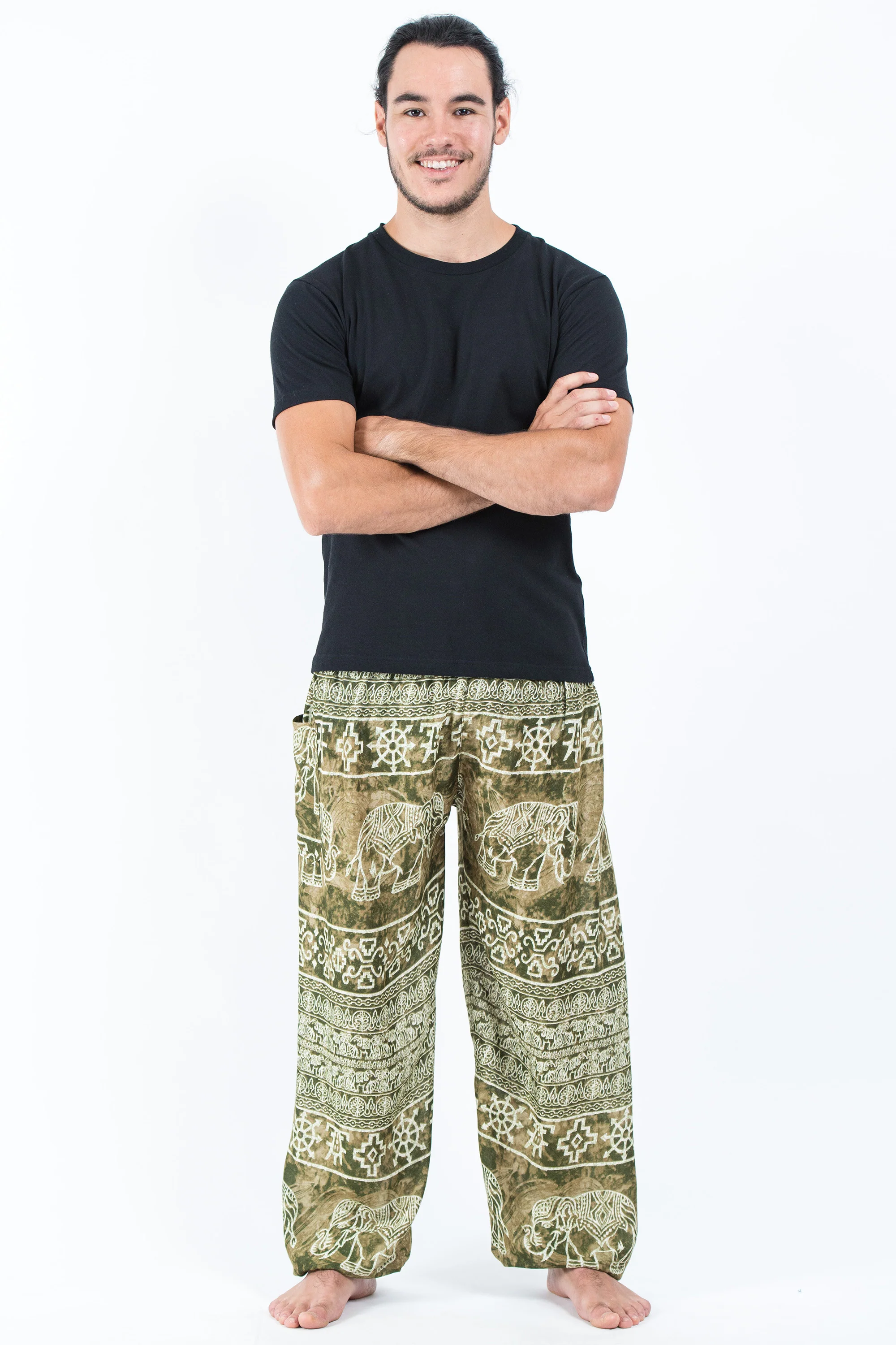 Marble Elephant Men's Elephant Pants in Olive