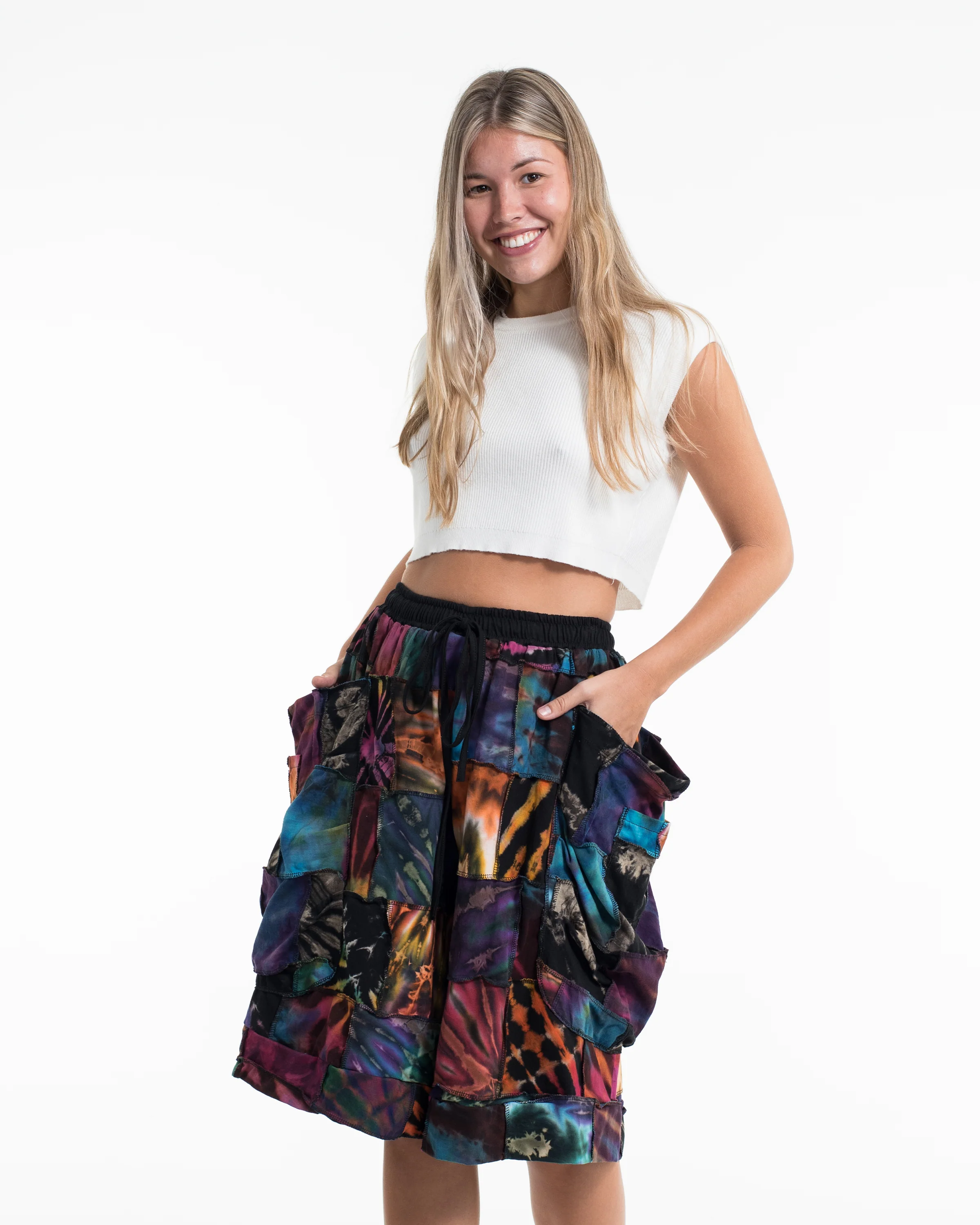 827-Unisex-Patchwork-Tie-Dye-Cotton-Cargo-Shorts-3.webp Unisex Patchwork Tie Dye Cotton Cargo Shorts