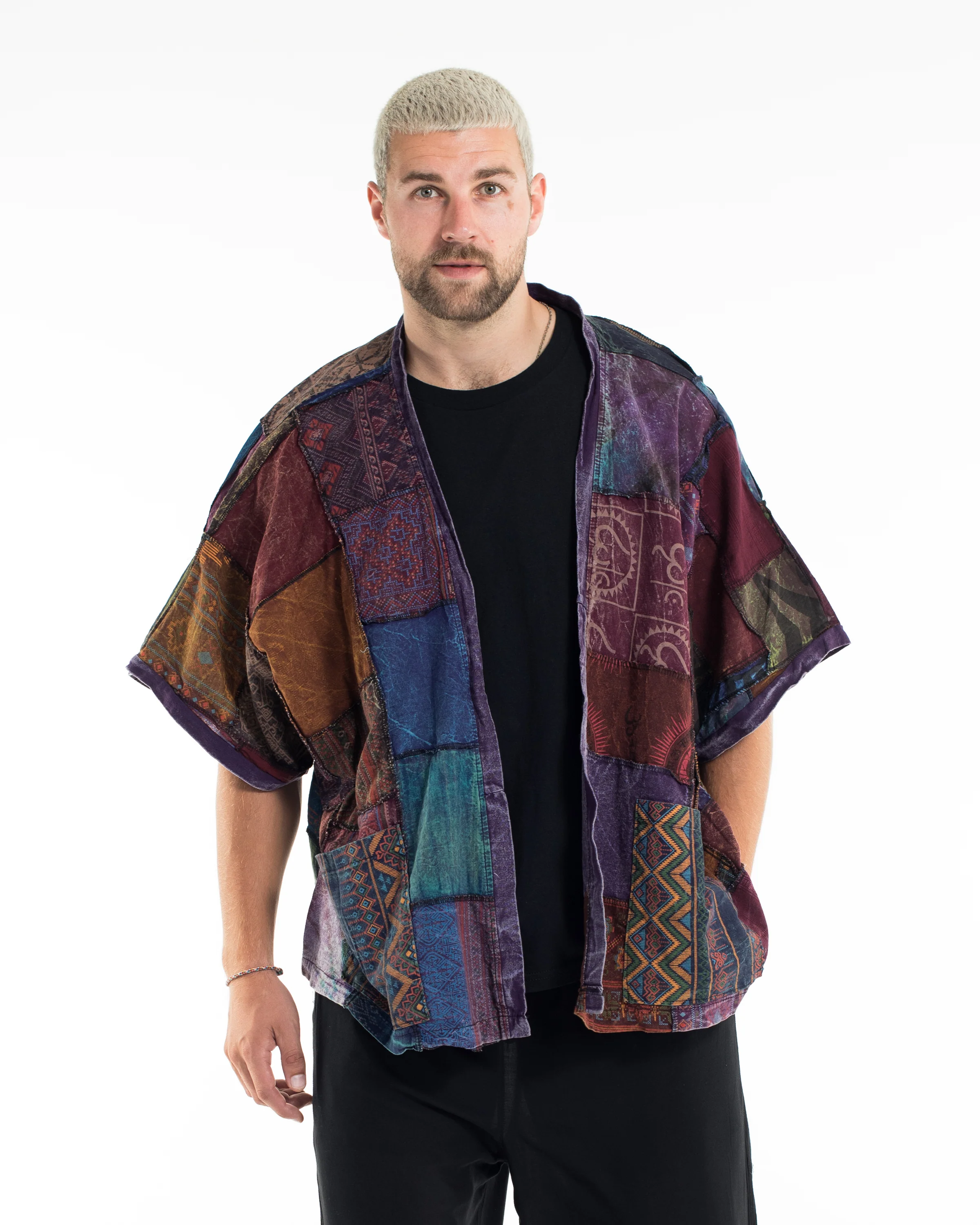 876-Patchwork-Stonewash-Cardigan-Jacket-in-Multi-Purple-3.webp Patchwork Stonewash Cardigan Jacket in Multi Purple