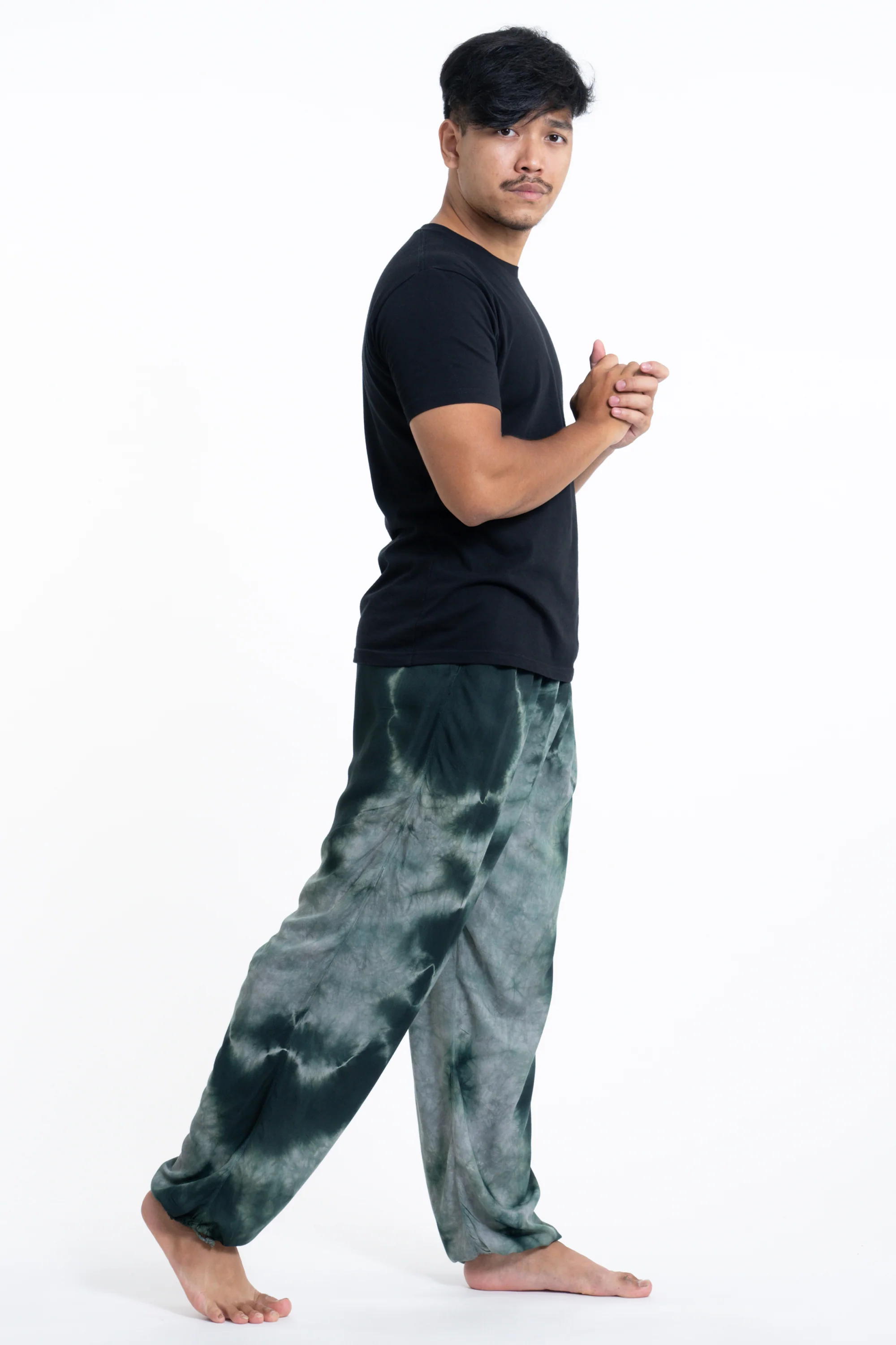 939-Tie-Dye-Drawstring-Men-s-Yoga-Massage-Pants-in-Dark-Teal-3.webp Tie Dye Drawstring Men's Yoga Massage Pants in Dark Teal