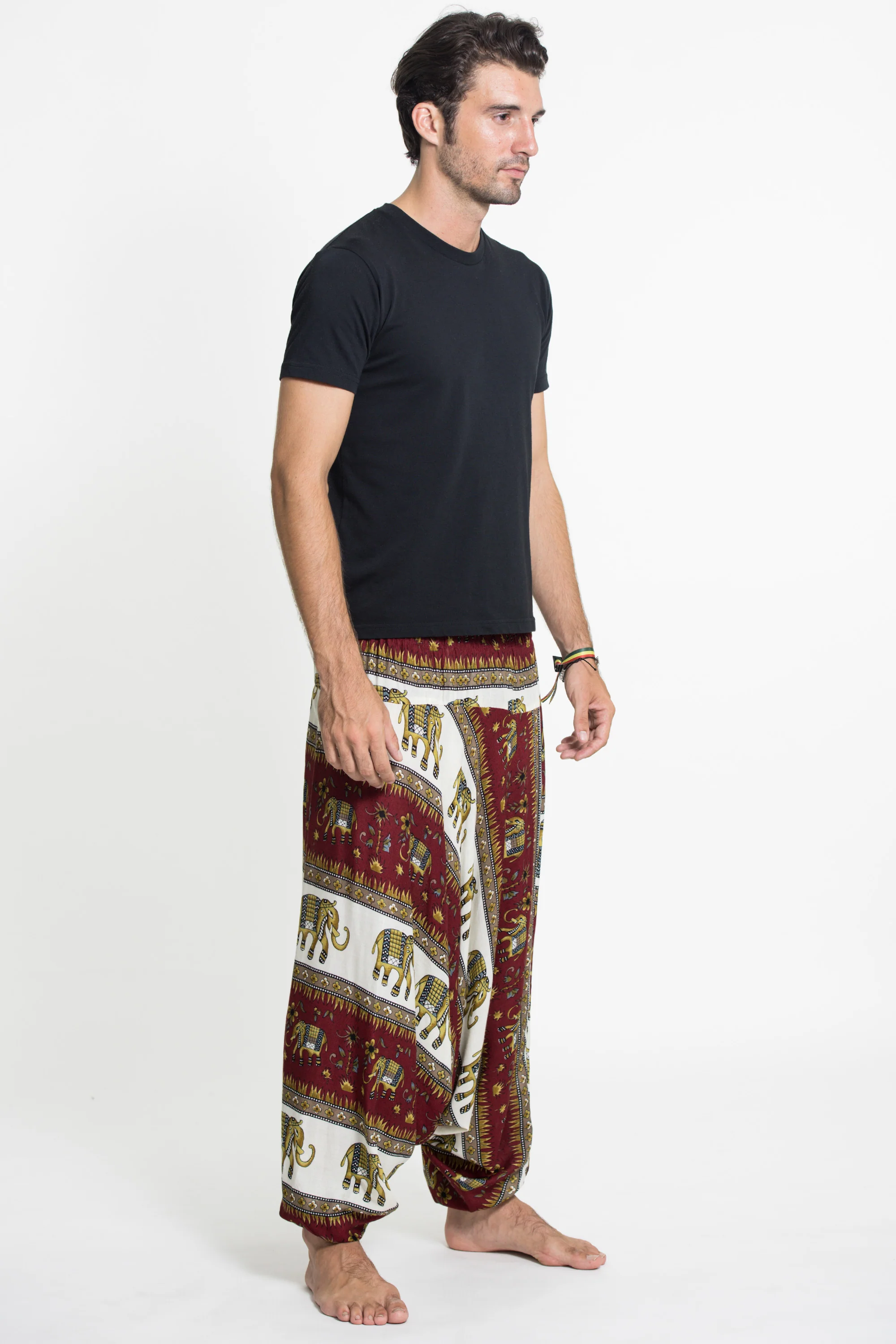 955-Elephant-Bliss-Drop-Crotch-Men-s-Elephant-Pants-in-Red-4.webp Elephant Bliss Drop Crotch Men's Elephant Pants in Red