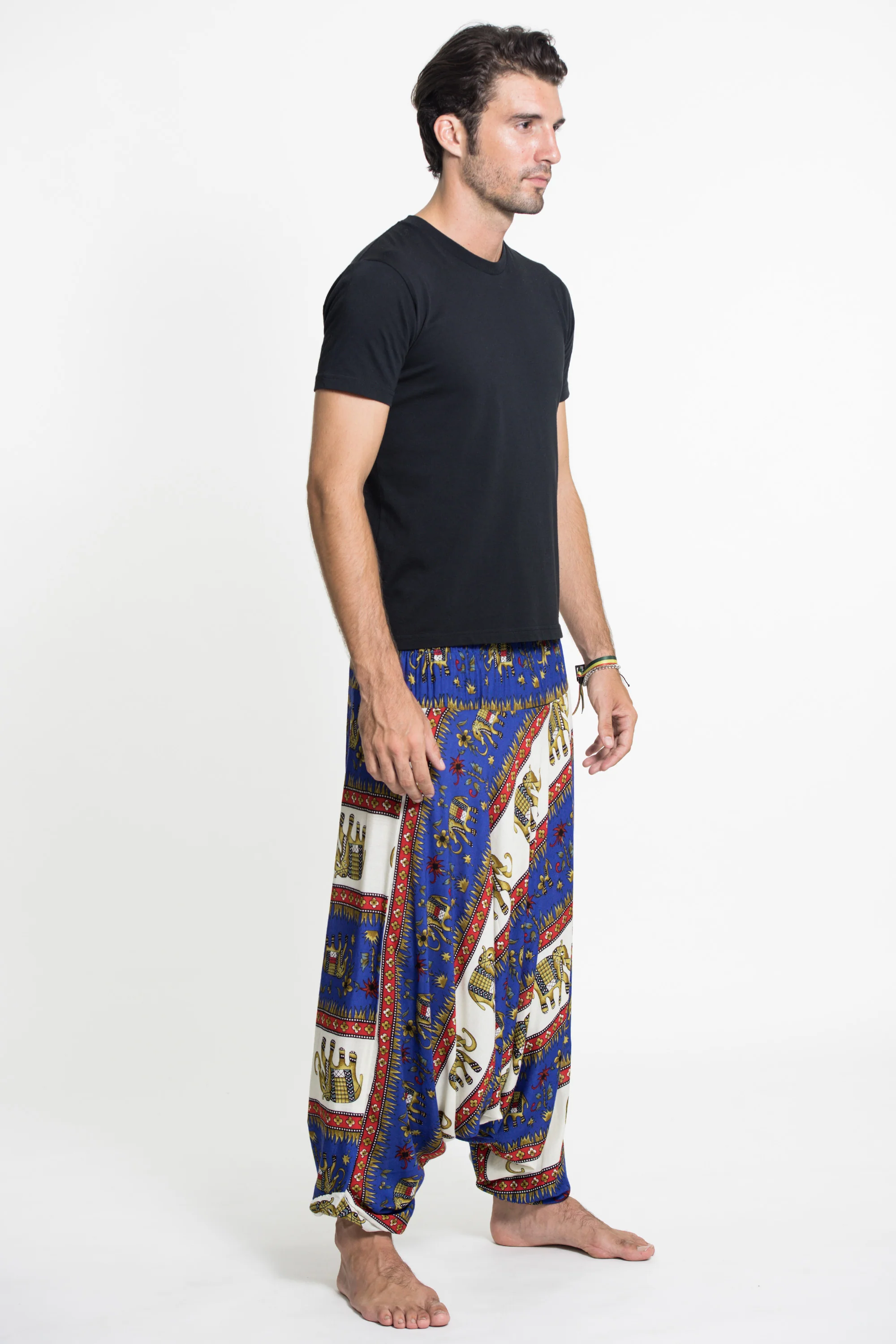 969-Elephant-Bliss-Drop-Crotch-Men-s-Elephant-Pants-in-Blue-3.webp Elephant Bliss Drop Crotch Men's Elephant Pants in Blue