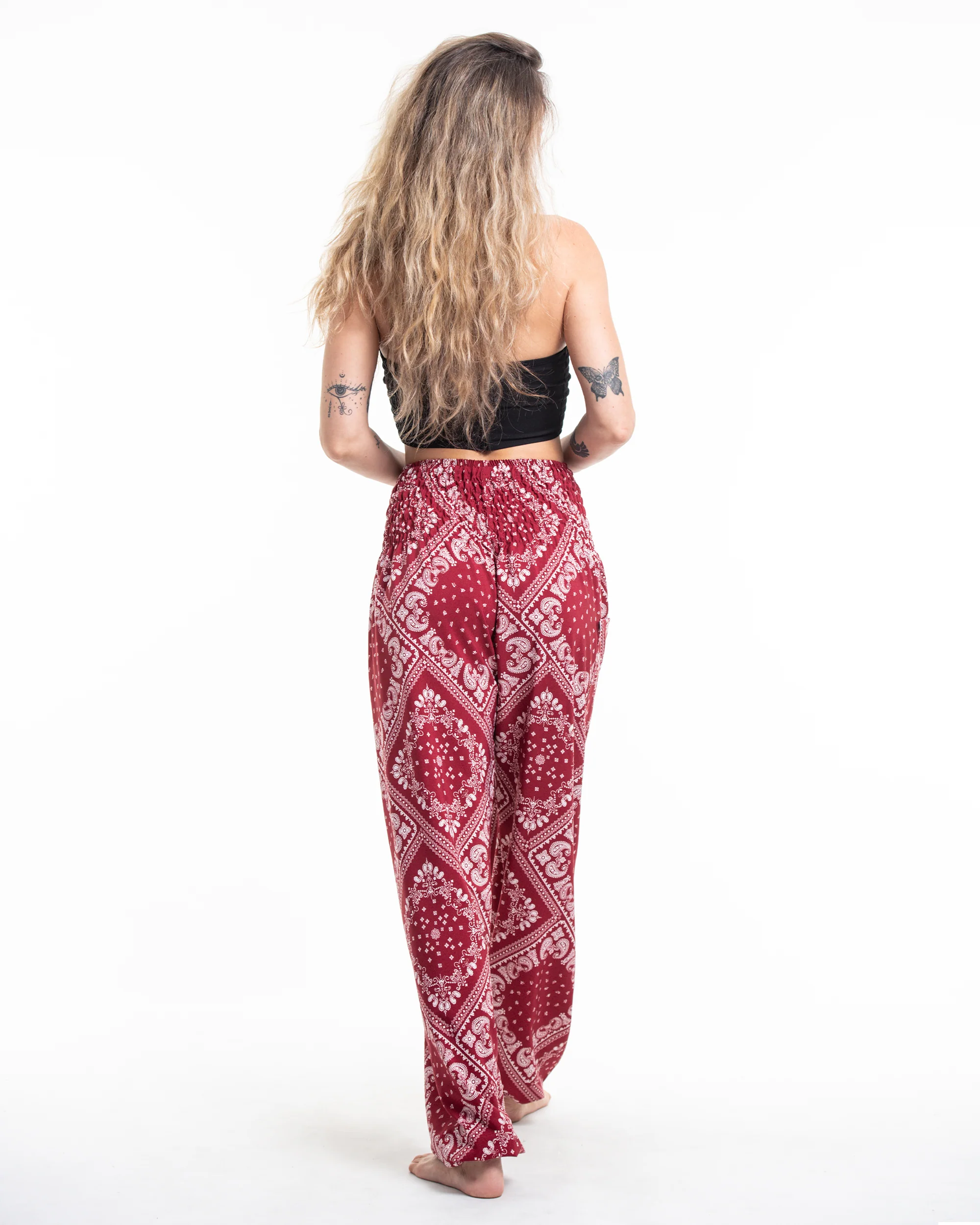 972-Patchwork-Paisley-Tall-Harem-Pants-in-Red-5.webp Patchwork Paisley Tall Harem Pants in Red