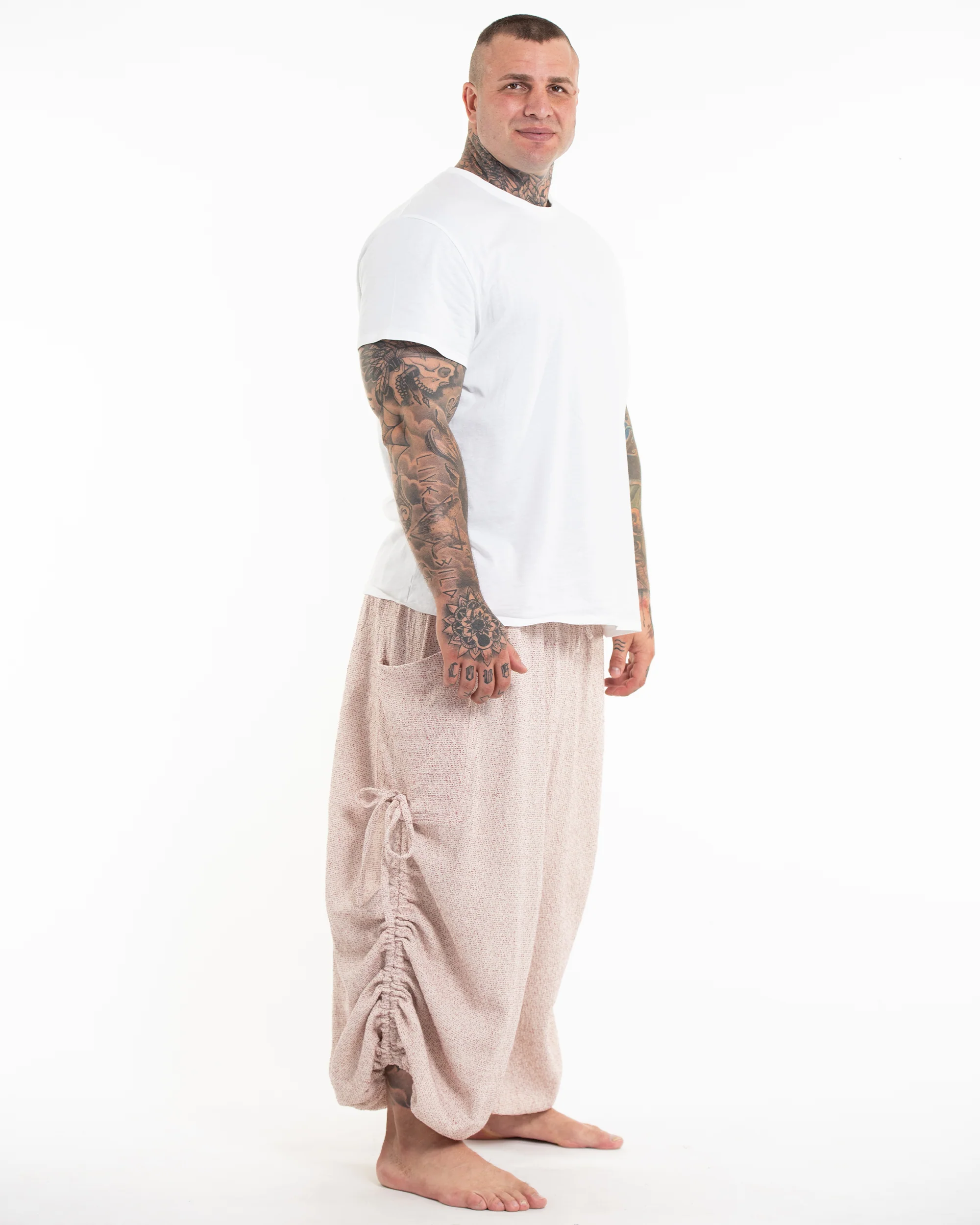 994-Plus-Size-Men-s-Ribbed-Cotton-Pants-in-Pink-3.webp Plus Size Men's Ribbed Cotton Pants in Pink